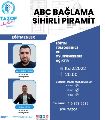 ABC Bağlama Sihirli Piramit