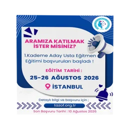 1. Kademe Aday Usta Eğitmen Eğitim Başvuruları Başladı